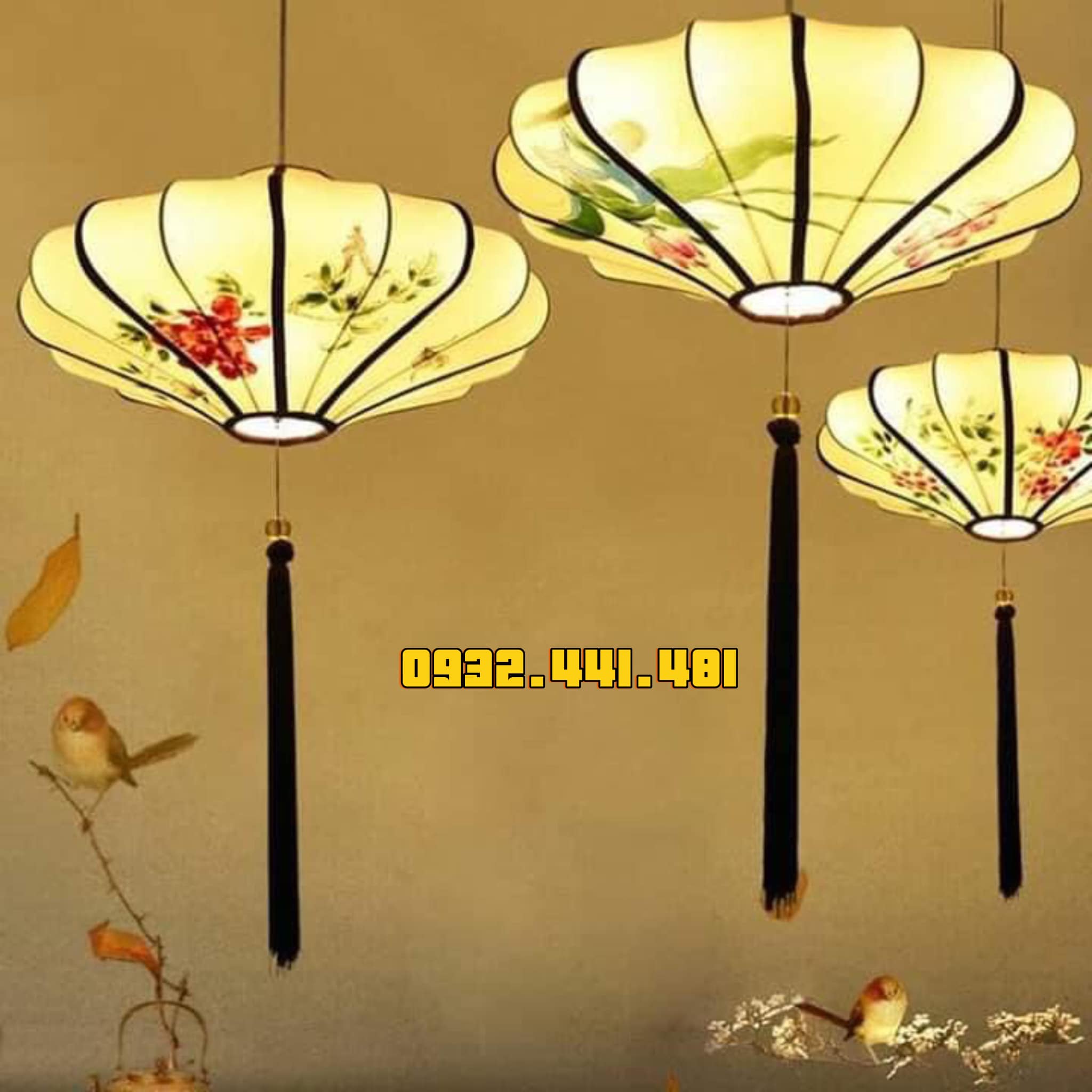 Đèn vải nghệ thuật CC14