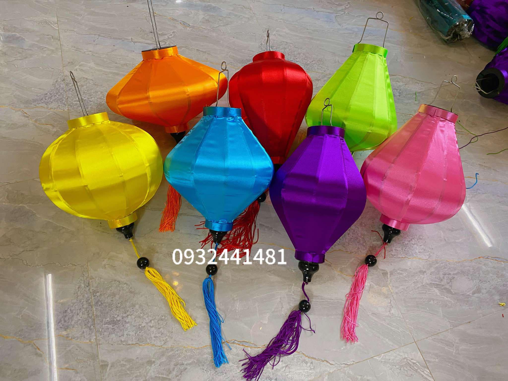 Đèn lồng kiểu tỏi vải phi bóng ngoài trời - Ảnh 2